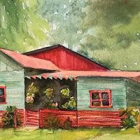 Exposición “Casa de madera y jardín”, del Colectivo Pintores al Aire Libre, Centro de Patrimonio Cultural. 