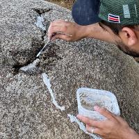 Trabajos forman parte de proceso sistemático de conservación- restauración de esferas de piedra que corresponden a los sitios Patrimonio Mundial. Fotografía: Museo Nacional de Costa Rica