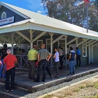 Antigua Estación del Ferrocarril en Turrialba el pasado 29 de junio de 2023, día de la entrega del edificio restaurado a su propietario, Incofer.