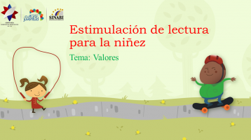 En la parte inferior derecha, una niña brincando suiza y a la izquierda, un niño jugando con una patineta.