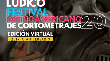 afiche de invitación al Festival de cortometrajes Lúdico Lab