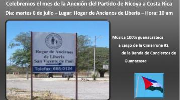 Fotografía del rótulo de un hogar de ancianos donde se realizará el concierto