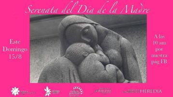 escultura de madre y bebé