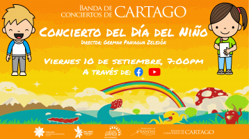 Niña y niño bajo un arcoiris