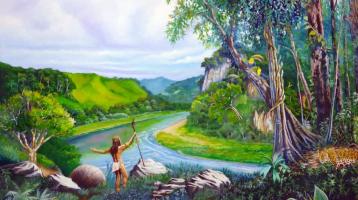 pintura del artista