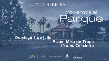 Hermosa foto del Parque Nicolás Ulloa con una veladura en azul