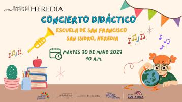 Niña estudiando rodeada de notas musicales