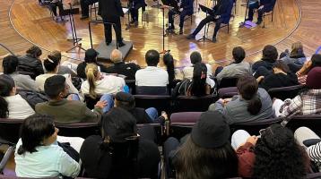 Músicos de la Banda de Cartago en Anfiteatro