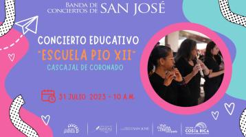 Instrumentistas mujeres con fondo morado y rosa