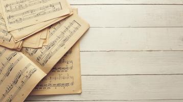 Partituras musicales. 