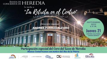 Fotografía del Centro Cultural Omar Dengo de Heredia en la noche