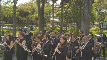 Banda de San José tocando en el Parque Nacional