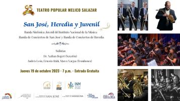 Fotos en collage de las Bandas de Conciertos y la Orquesta Sinfónica Juvenil