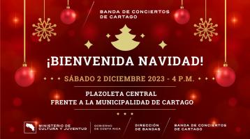 Fondo rojo con luces navideñas y copos de nieve dorados