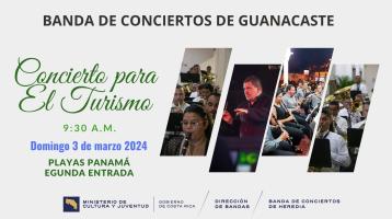 fotos en collage de los músicos de la banda de Guanacaste