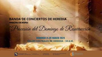 Imagen de una paloma con rayos de luz sobre una cueva vacía y un manto en alusión a Jesús resucitado