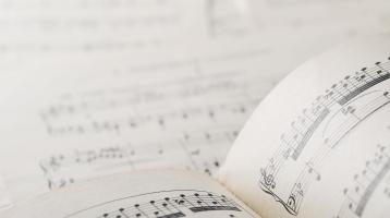 Partituras musicales. 