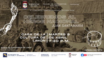 Foto de una pintura sobre la gesta heroica de Juan Santamaría