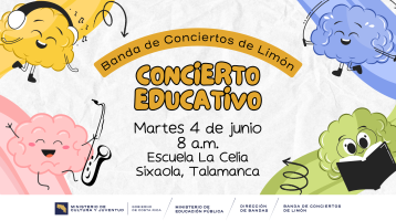 Nubes de colores con instrumentos musicales