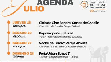 afiche con actividades