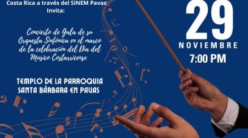 Concierto para celebrar el día del músico costarricense SiNEM Pavas