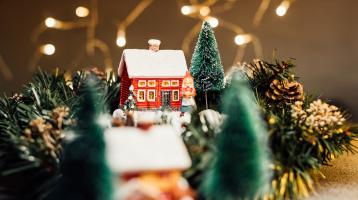 Adornos de navidad con luces